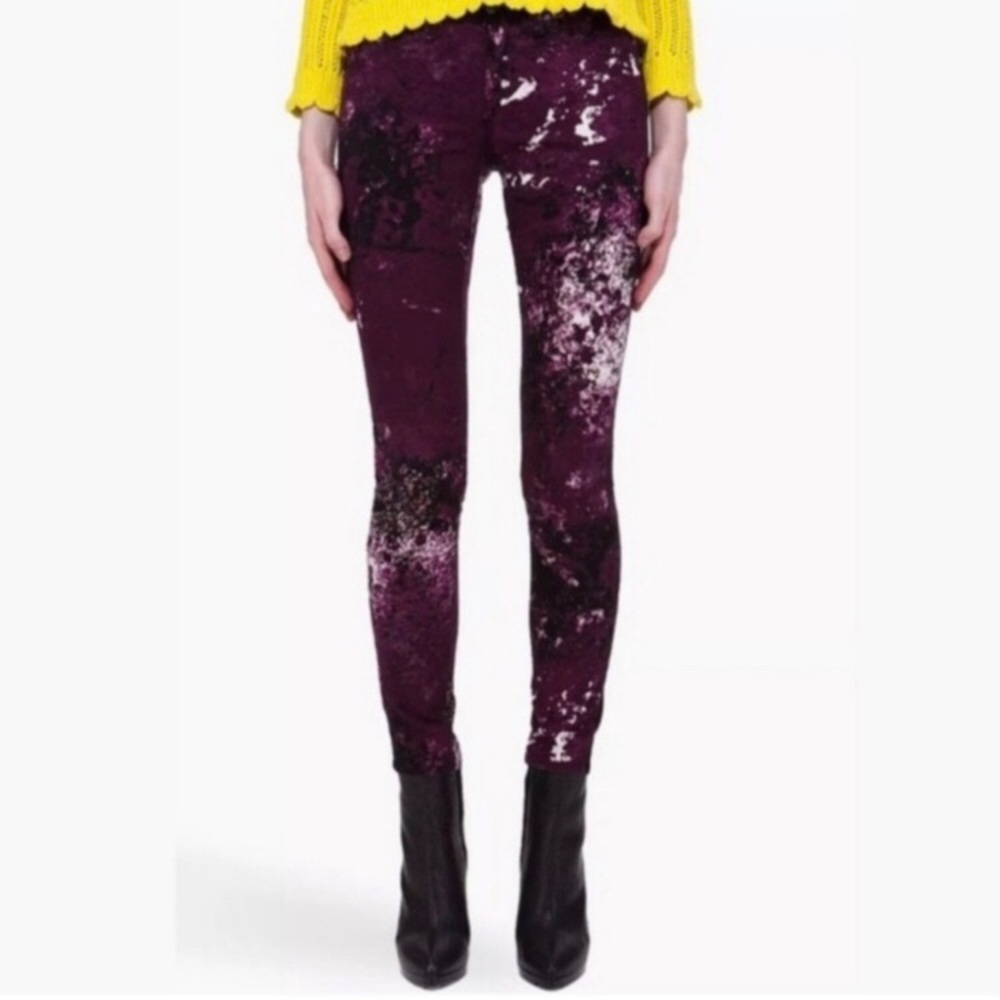Rag & Bone Galaxy Print Splatter Abstract Jeans